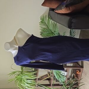 AX Paris 1 shoulder chain, Navy Blue Dress, Midi, Bodycon